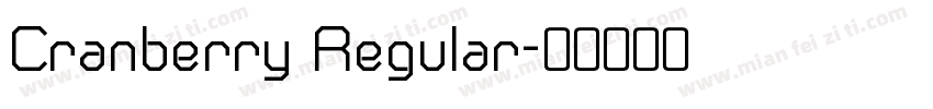 Cranberry Regular字体转换